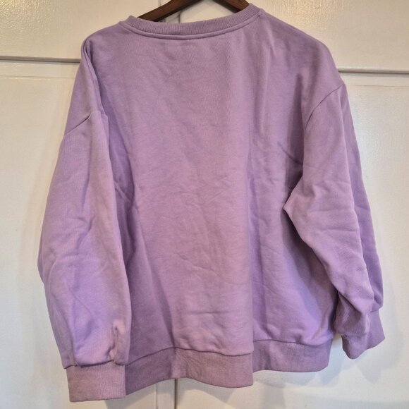 Lavender Tonal QOS Logo Sweatshirt - Picture 3 of 5